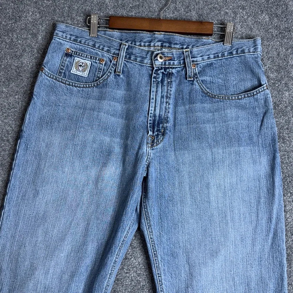 Cinch White Label Jeans Mens 36x34 Blue Straight Leg Western Denim BDL Workwear